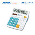 【DIV MALL】OSALO Desktop Calculator ABC12 Digit Display Solar Energy Dual Supply OS-837VC.