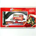 Mini Express Train Set For Kids 1 Battery Operated Train Set - Red. 