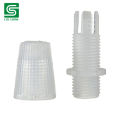 Electrical accessories. Electric light fitting. Plastic Wire lock cap M10.Tooth thread cable clip, wire grip for ceiling lamp. PVC cable gland. Cable lock 10 pic clear.