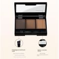 3 Color Eyebrow Powder Palette Cosmetic Brand Eye Brow Enhancer Professional Waterproof Makeup Eye Shadow With Brush Mirror Box. 