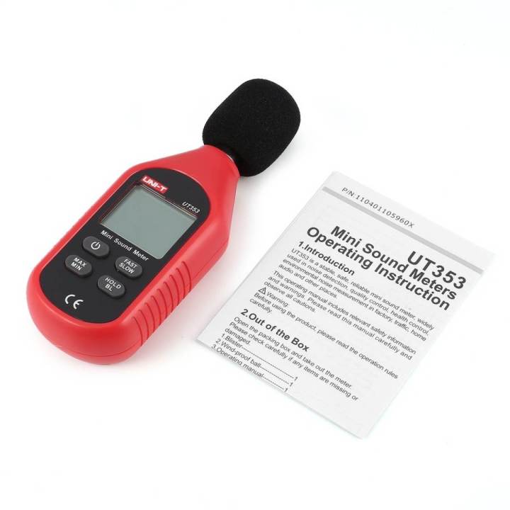 UNI-T UT353 Mini Digital LC.D Sound Level Meter Volume Noise Tester 30 ...