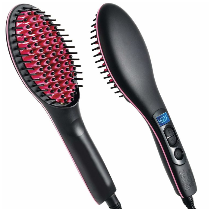 Hair straightener brush daraz best sale