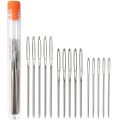 Darning Needle Big Eye Sewing Needle in Transparent Tube.