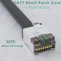 Patchtek CAT7 Flat Ethernet Cable RJ45 Short Boot SSTP 10Gbps 600Mhz Lan Cable Network 0.1-1.5m rj45 CABLE for Ps5 Iptv. 