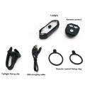 Bicycle Tail Light USB Rechargable Smart Wireless Remote Control Turn Signal LED Rear Break Light (Black) - সাইকেল - সাইকেল. 
