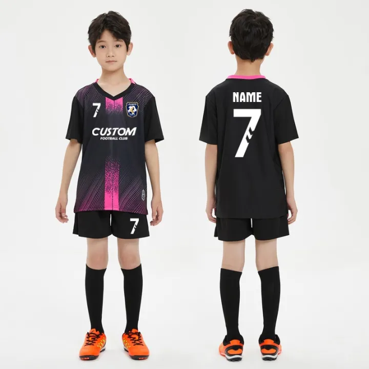 Wholesale%20Custom%20Personalized%20Kids%20Football%20Jersey%20Shirt%20High%20Quality%20Children%20Football%20Uniform%20Soccer%20Jersey%20For%20Young%20Boy%20-%20Image%203