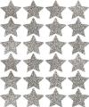 Glittery Silver Star Stickers Pack - 10 Pcs. 