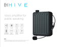 HIVE M300 Portable Voice Amplifier with Headset Microphone for Teacher & Multiple Locations Classroom, Meetings and Outdoors.