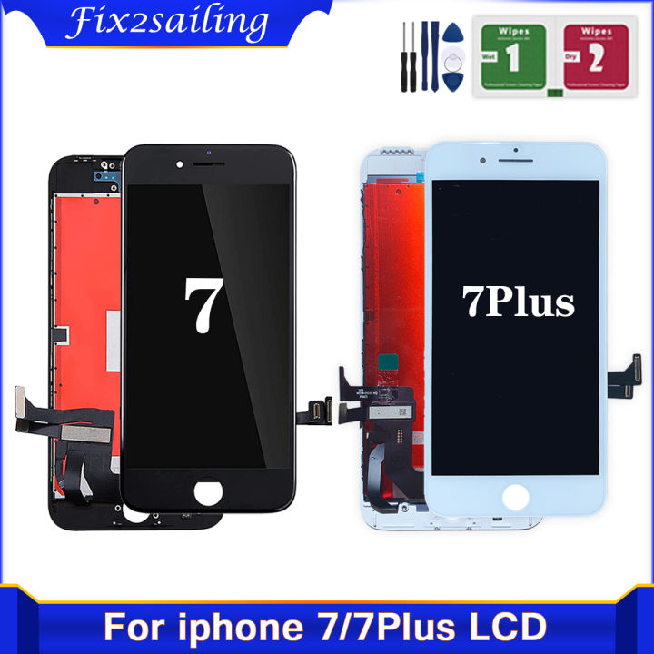 100% Test LCD Display For iPhone 7 Plus Touch Screen Digitizer Assembly For iPhone 7 Lcd Screen Replacement No Defect +Tools