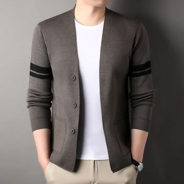 Knitted%20cardigan%20men's%20thin%202023%20spring%20and%20autumn%20season%20new%20casual%20middle-aged%20and%20young%20shawl%20sweater,%20outer%20wearing%20sweater%20-%20Image%203