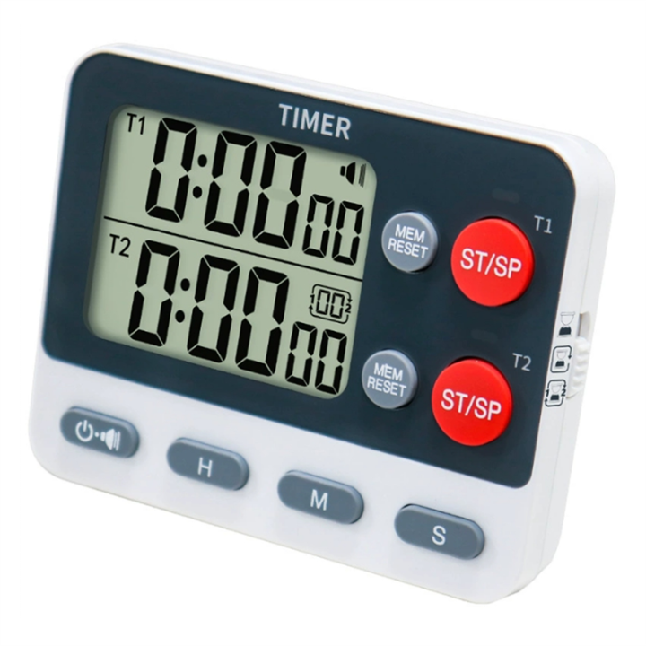 Digital Kitchen Dual Group Cycling Timer Three Timing Options,Mute/Turn ...