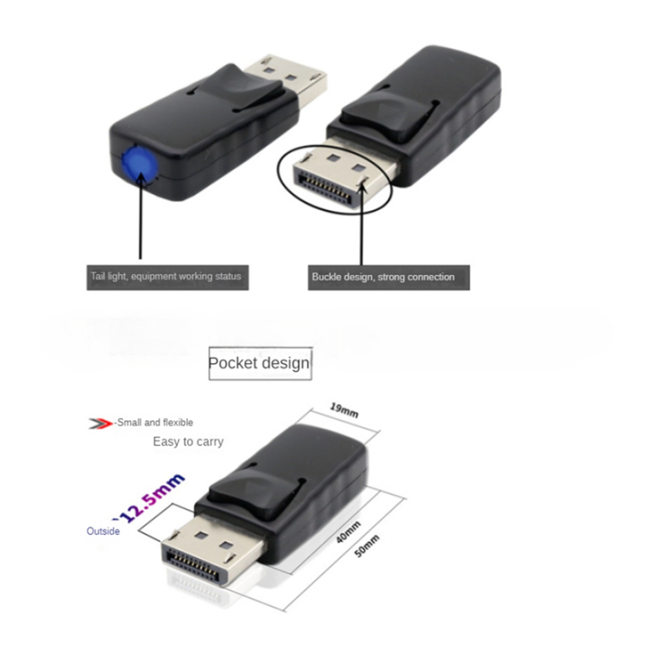1Pcs%204K%20Displayport%20Dummy%20Plug%20DP%20Virtual%20Display%20Adapter%20Graphics%20Video%20Card%20Cheater%20EDID%20Headless%20Ghost%20Emulator%20Easy%20Install%20Easy%20to%20Use%20-%20Image%206