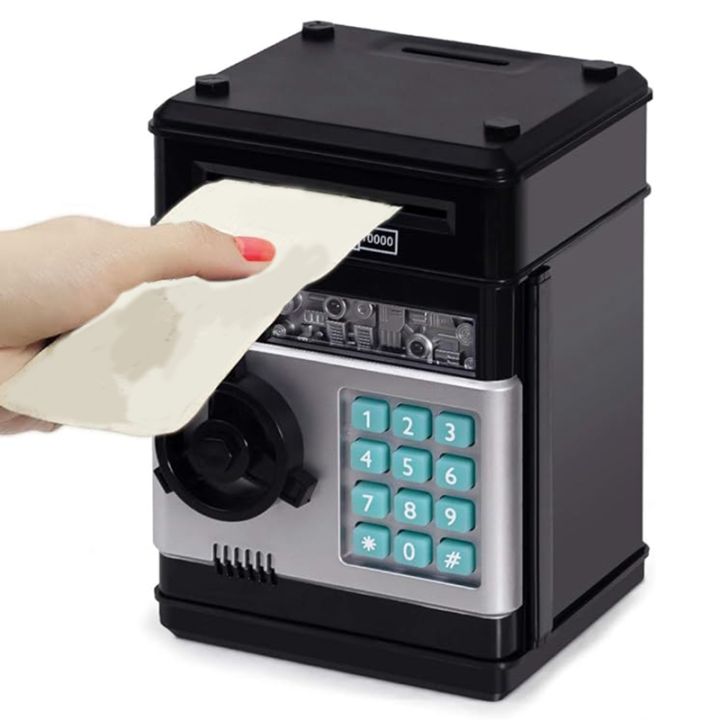 Electronic Piggy-Banks for Kids Money Savings Box,Mini ATM Coin Bank for Children Best Birthday Xmas Gifts Cash 13.5 X 13.7 X 19.2cm