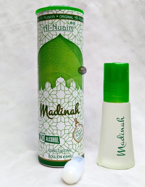 Al Nuaim Madinah Roll On Attar Non Alcoholic Long Lasting Perfume 6ml Al Nuaim Madinah Roll On Attar Non Alcoholic Long Lasting Perfume 6ml