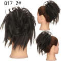 Fake female chicken tail loop hair bud wig natural fluffy synthetic fiber multi-color fake ponytail braid. 
