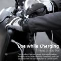 ROCKBROS Warm Bicycle Gloves Anti-static Men's Cycling Gloves Breathable USB Rapid Heating E-bike Motorcycle Gloves Man Women.