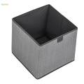 Nonwovens Storage Bins, Nursery Toy Storage Basket, Wardrobe Clothes Organizer Storage Bin, 11.81'' Large Cabinet Bookcase Boxes for Home Bedroom. 