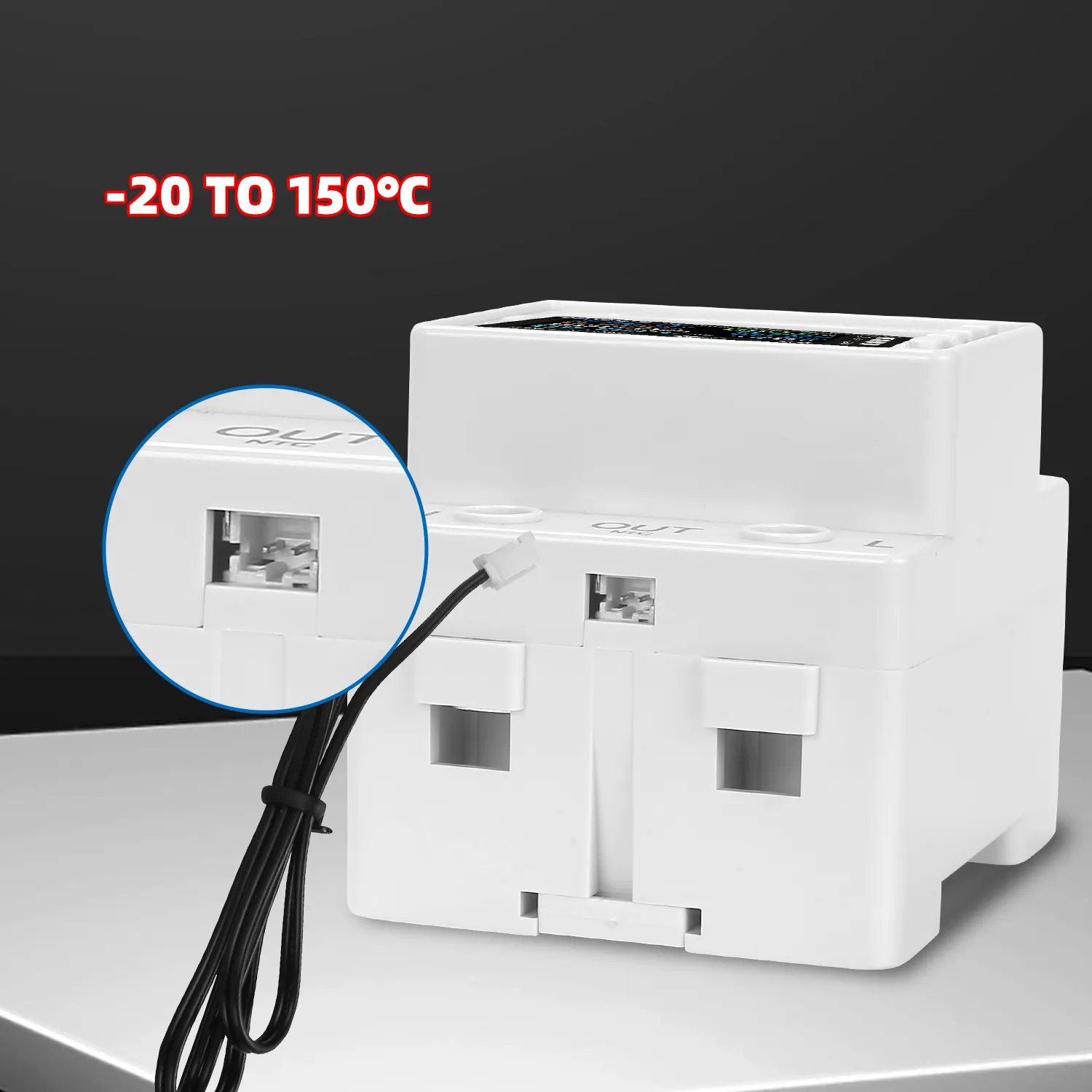TUYA WiFi Smart Power Meter Over Under Voltage Protection Relay Switch Circuit Breaker Energy kWh Temperature Meter Smart Life
