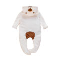 （NEW）Cute BABY Newborn Baby Boy Girl Clothes Long Sleeve Hoddies Bear Zipper Baby Romper Clothes Autumn Winter Wear 0-18M. 