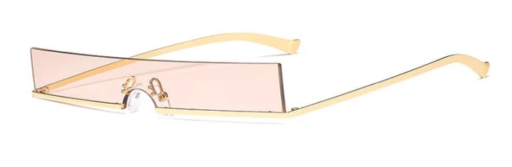 Peekaboo mens narrow sunglasses women half frame 2021 red gold rectangular sun glasses for men vintage retro uv400 metal