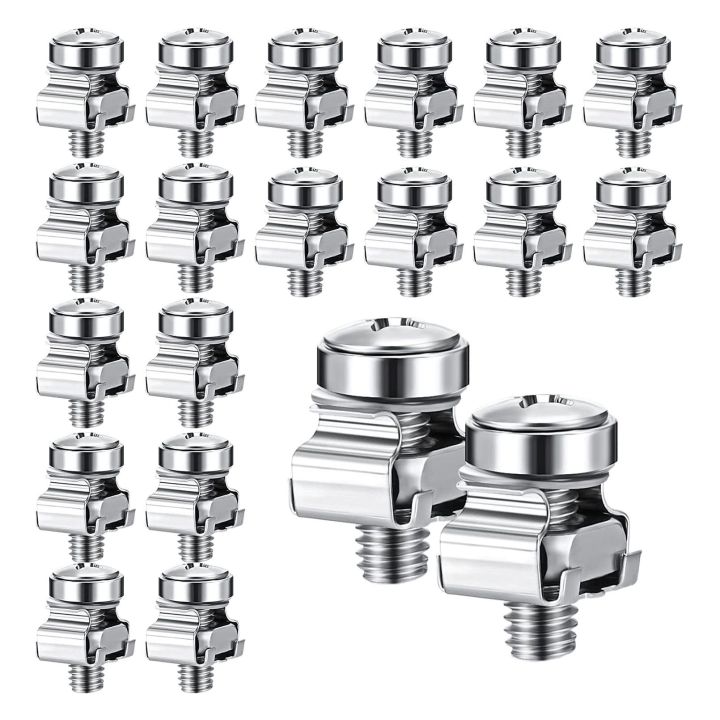 50 Sets M6 Rack Screws Set 20mm Screws & Cage Nuts Rack Nuts Server