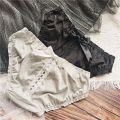 Satin Glossy Surface # Candy Color Cute Hollow Bow Sexy Sheath Bulky Underpants Low Waist Women's Underwear.