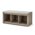 Better Homes Gardens 3-Cube Storage Bench, Rustic Gray. 