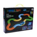 Flexible track with LED motor (220 components). 