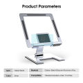 Doomhot Tablet Stand Stable Tablet Holder Universal Folding Desktop Tablet Computer Holder Portable Foldable Adjustable Angle Carbon Steel Tablet Phone Stand Tablets Computers Under 15 Inches.
