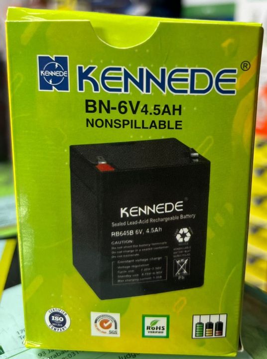 KENNEDE BN6V 4.5 AH Rechargeable Battery
