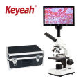 Professional live blood cells analysis Laboratory biological HD Microscope TV AV USB with Electronic Eyepiece 7/9/10.1-inch LCD.