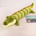 Large long crocodile pillow plush toy girl bed sleeping pillow sofa back pillow manufacturers doll wholesale.