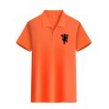 Summer Men's Manchester United Football Training Casual Polo Shirt Trendy and Versatile Breathable T-shirt. 
