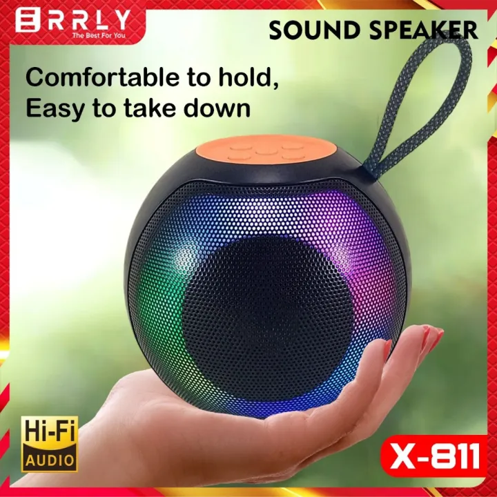 X-811%20Bluetooth,%20USB,%20TF%20Card%20&%20FM%20Radio%20Supported%20RGB%20Colorful%20Lighting%20Speaker%20-%20Image%204