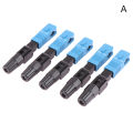 5Pcs FTTH SC APC Single Mode SC UPC Fiber Optic Quick Connector FTTH Fiber Optic Fast Connector SC Fiber Field Assembly Tool jingu. 