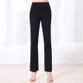 Yoga Pants Women's Black Modal Bootcut Trousers Sports Trousers Square Dance Dance Pants Female Students Practice Straight-Leg Pants.