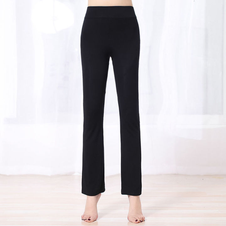 Yoga%20Pants%20Women's%20Black%20Modal%20Bootcut%20Trousers%20Sports%20Trousers%20Square%20Dance%20Dance%20Pants%20Female%20Students%20Practice%20Straight-Leg%20Pants%20-%20Image%208
