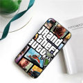 【Pioneer Gong】Rockstar gta 5 Grand Black Soft Shell Phone Case Capa for iPhone 13 12pro max 11 pro XS MAX 8 7 6 6S Plus X 5 5S SE 2020 XR. 