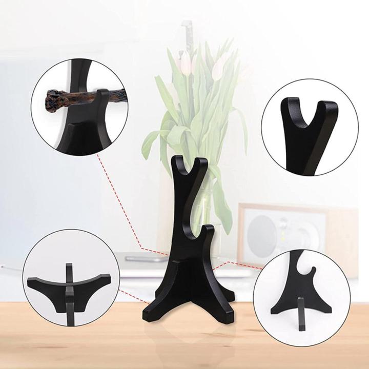 NAMUNY Two Tiers Wand Display Stand,Wizard Wand Display Stand,Wooden ...