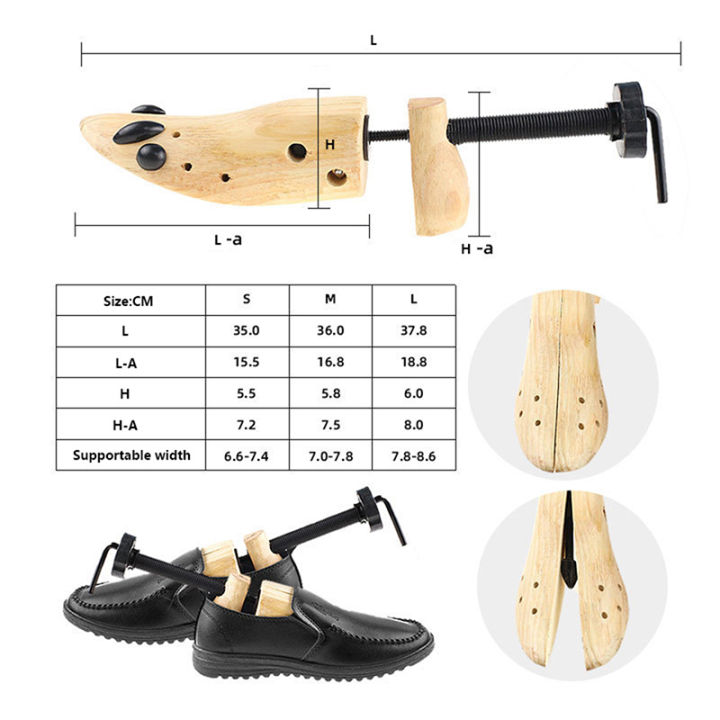 1pcs%202-Way%20Wooden%20Shoe%20Tree%20For%20Men%20and%20Women%20Shoes%20Expander%20djustable%20Shoe%20Stretcher%20Shaper%20Rack%20Sawol%20-%20Image%202