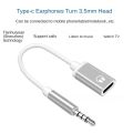 1pcs 3.5mm Male To Type-c Female Headphone Aux Cable Converter Type-C To Jack Converter Earphone Audio Adapter Cable Accessories. 