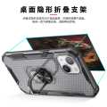 Vivo Y21/Y21S/Y33S Standard - Transparent Rubber Hard Plastic Armor Phone Cases Stand Full Protective Casing Back Cover. 