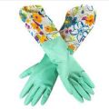 High Quality Multicolor Silicone Kitchen Hand Gloves for Dish Washing - 1 Pair. 