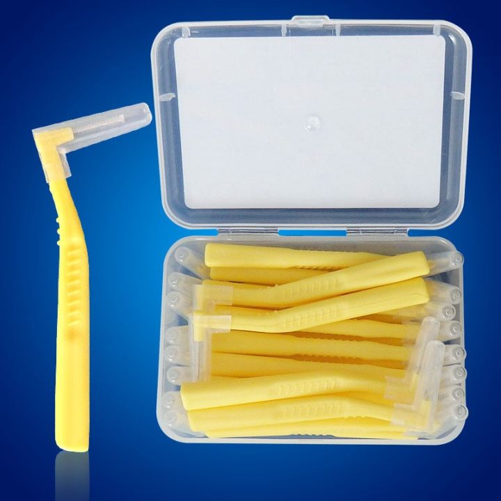 Free Delivery 20pcs L Shaped Interdental Brush 0 6 Mm Denta Floss