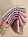 Pleated Crinkled Satin Hijab Scarf Medina Silk Scarves Solid Color Shawls Headband Scarf Wrap Muslim Women Veil Turban Hijabs. 