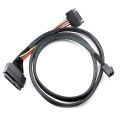Internal Mini SAS SFF-8643 to U.2 SFF-8639 NVMe SSD Cable with 15 pin Male SATA Power Connector Cable. 
