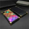 Luxury Glitter Square Phone Cover Vintage Flower Case For Xiaomi Redmi Note 11 PRO 10 PRO MAX Note 12 PRO 9 9A 9C 10 10A 10C 12C. 