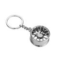 Car Keyring Glossy Metal Key ring for car key chain for car keychain wheel rim tyre key chain key ring bd car decoration charger sticker car accessories. 