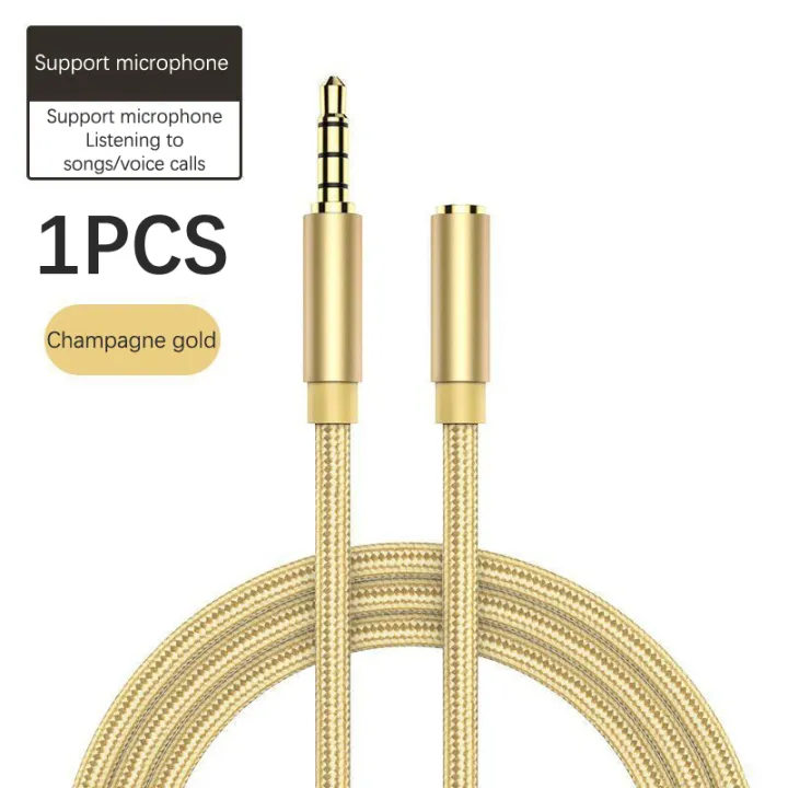 Earphone%20Extension%20Cable%20Nylon%20Aluminum%20Alloy%20Grade%20Audio%20Cable%203.5mm%20Speaker%20Male%20To%20Female%20Connection%20Extension%20Cable%20Creek%20-%20Image%202