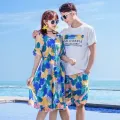 Beach Couple's Outfit Summer Suit Thailand Travel Sanya Honeymoon Seaside Vacation FatmmPlus size beach dress. 